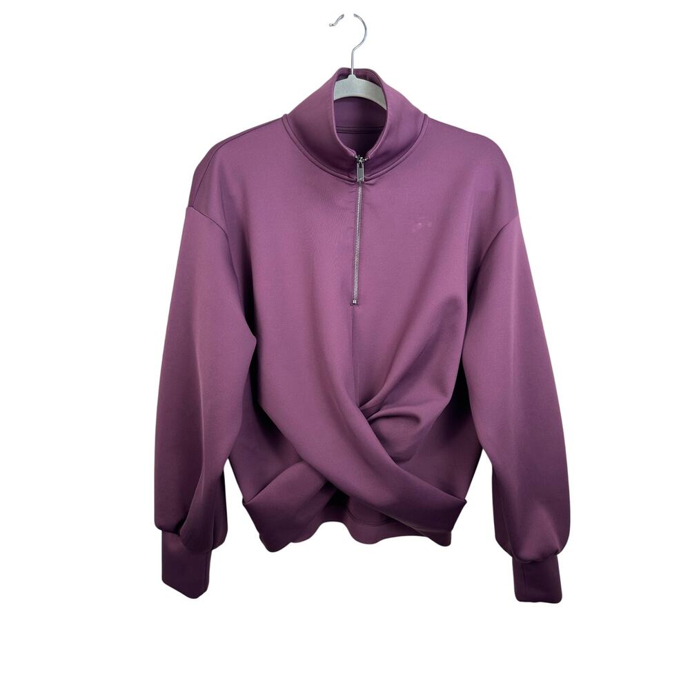 ADAY With A Twist Pullover Size Small Purple Like A Boss Fabric GUC